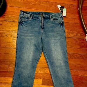 KUT High Rose Ankle Slim Straight Leg